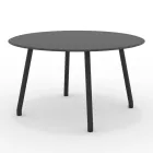 130 cm Round Outdoor Aluminium Table in Different Finishes - Resplendent Viadurini