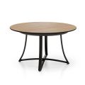Extendable Round Table with MDF Top Covered in Laminate - Puglia
