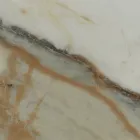 Round Outdoor Ceramic Table Calacatta Hermitage Made in Italy - Pegaso Viadurini