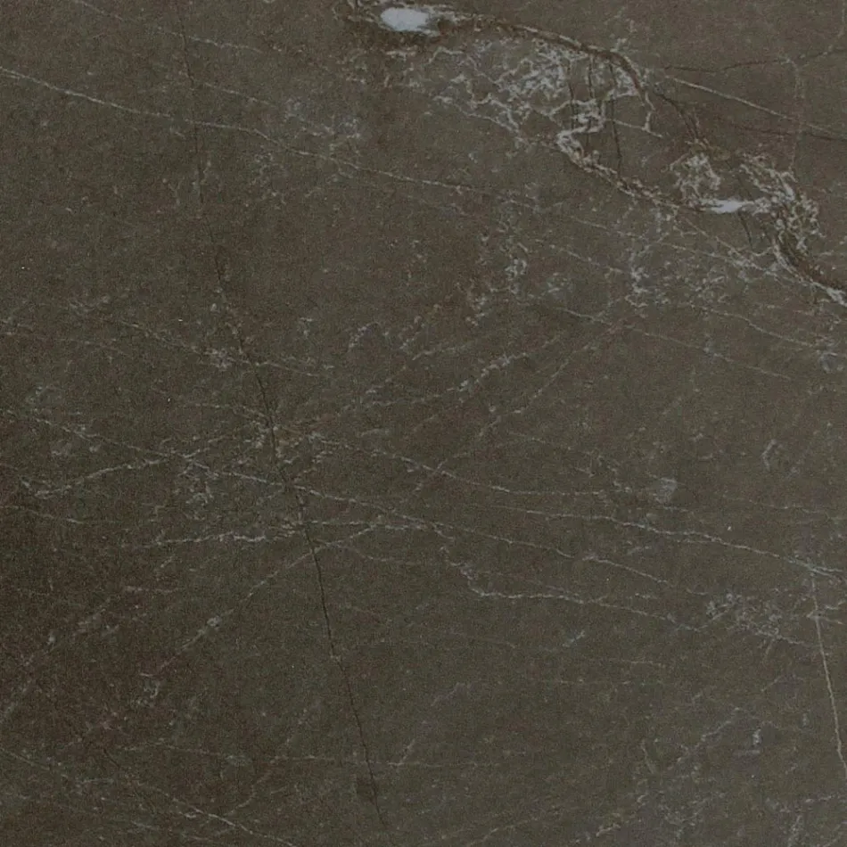 Round Outdoor Table in Pulpis Brown Ceramic Made in Italy - Pegaso Viadurini