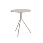 Round Galvanized Steel Garden Table Made in Italy - Ralph Viadurini
