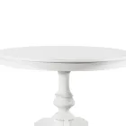 Round Extendable Lounge Table in Wood Made in Italy - Vittoria Viadurini