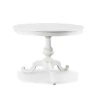 Round Extendable Lounge Table in Wood Made in Italy - Vittoria Viadurini
