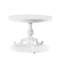 Round Extendable Lounge Table in Wood Made in Italy - Vittoria