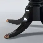 Classic design round table in polished mahogany, diameter 150cm, Akim Viadurini