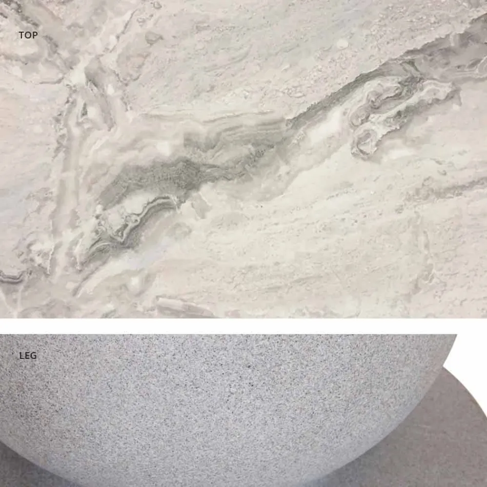 Classic Design Round Table, Ø140 and HPL top - Nineteenth century by Slide Viadurini