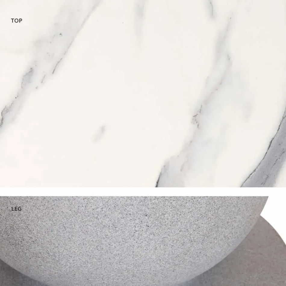 Classic Design Round Table, Ø140 and HPL top - Nineteenth century by Slide Viadurini