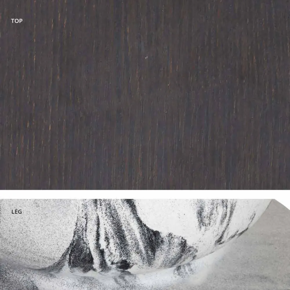 Classic Design Round Table, Ø140 and HPL top - Nineteenth century by Slide Viadurini