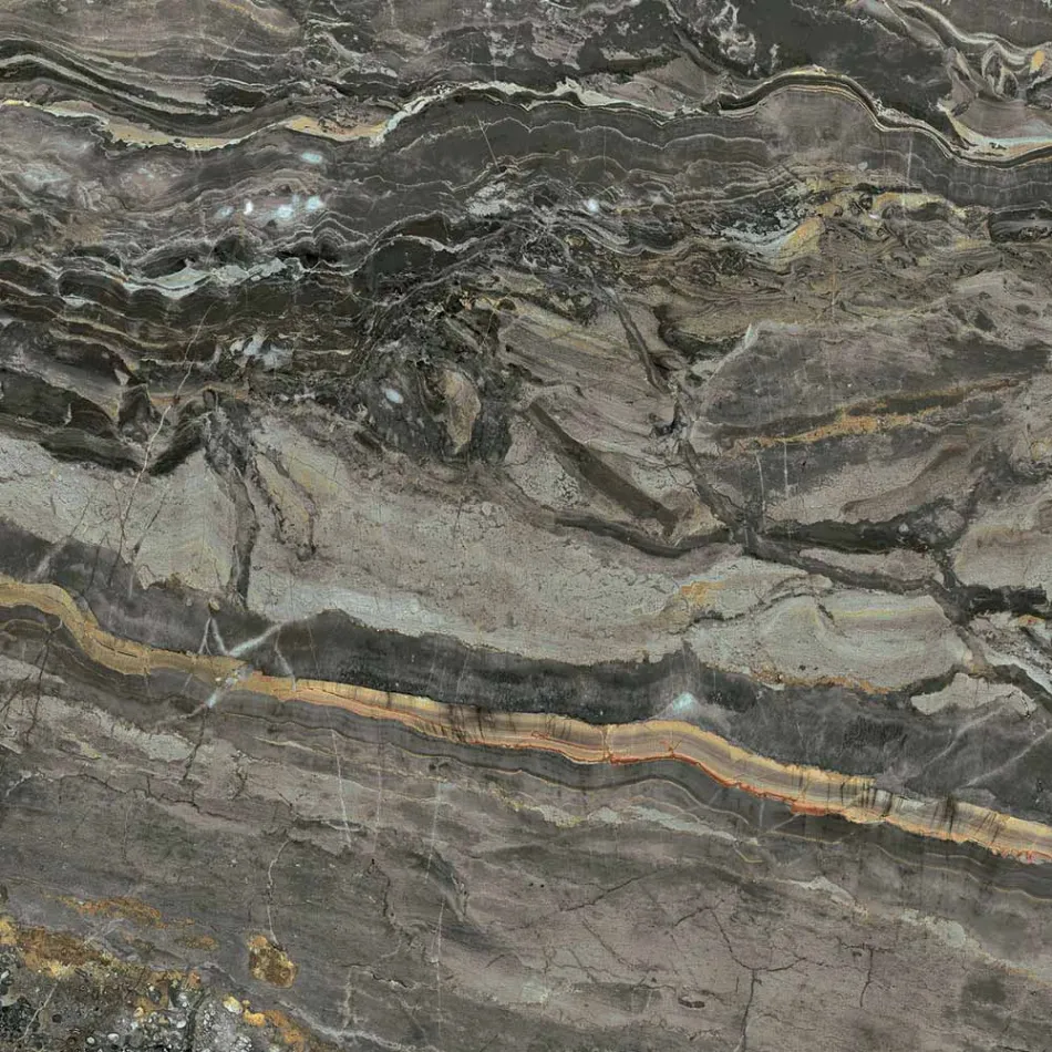 Fixed Round Table with Ceramic Top Made in Italy - Scissors Viadurini