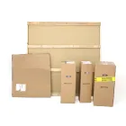 Fixed Round Table with Ceramic Top Made in Italy - Scissors Viadurini