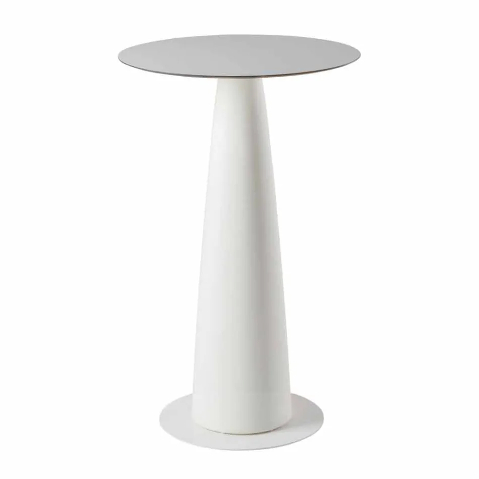 Polyethylene round table Slide Hoplà (H110) hpl top made in Italy Viadurini