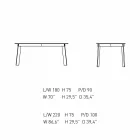 Modern Lounge Table in Steel with Design Marble Top - Aronte Viadurini