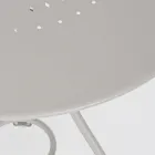 Shabby Chich Style Round Garden Table in Painted Steel - Enchantment Viadurini