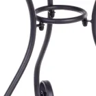 Shabby Chich Style Round Garden Table in Painted Steel - Enchantment Viadurini