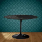 Eero Saarinen Tulip Table H 74 in Somnia Ceramic Made in Italy - Scarlet Viadurini