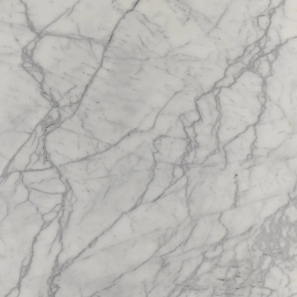 Tulip Table Saarinen H 73 Oval in Carrara Marble Statuarietto Made in Italy - Scarlet Viadurini