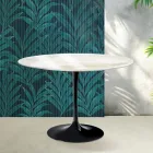 Saarinen Tulip Table H 74 cm in Florim Calacatta Gold Gloss Ceramic - Scarlet Viadurini