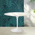 Saarinen Tulip Table H 74 cm in Florim Calacatta Gold Gloss Ceramic - Scarlet Viadurini