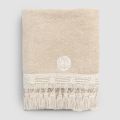 Cotton Terry Bath Towel with Italian Luxury Tassel Lace - Arafico