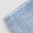 Italian Luxury Design Light Blue Heavy Linen Bath Towel - Jojoba Viadurini