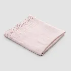 Heavy Linen Bath Towel with Italian Quality Poema Lace 2 Colours - Castle Viadurini