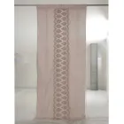 Light Linen Curtain with Organza and Gothic Embroidery in the Luxury Centre - Marinella Viadurini