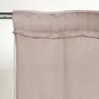 Light Linen Curtain with Organza and Gothic Embroidery in the Luxury Centre - Marinella Viadurini