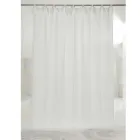 Curtain in White or Retro Light Linen and Organza with Luxury Ties - Karnak Viadurini