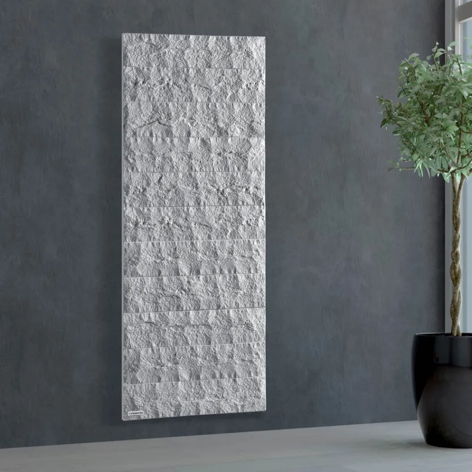 Radiator with hydraulic system in Italian marble powder - Terraa Viadurini
