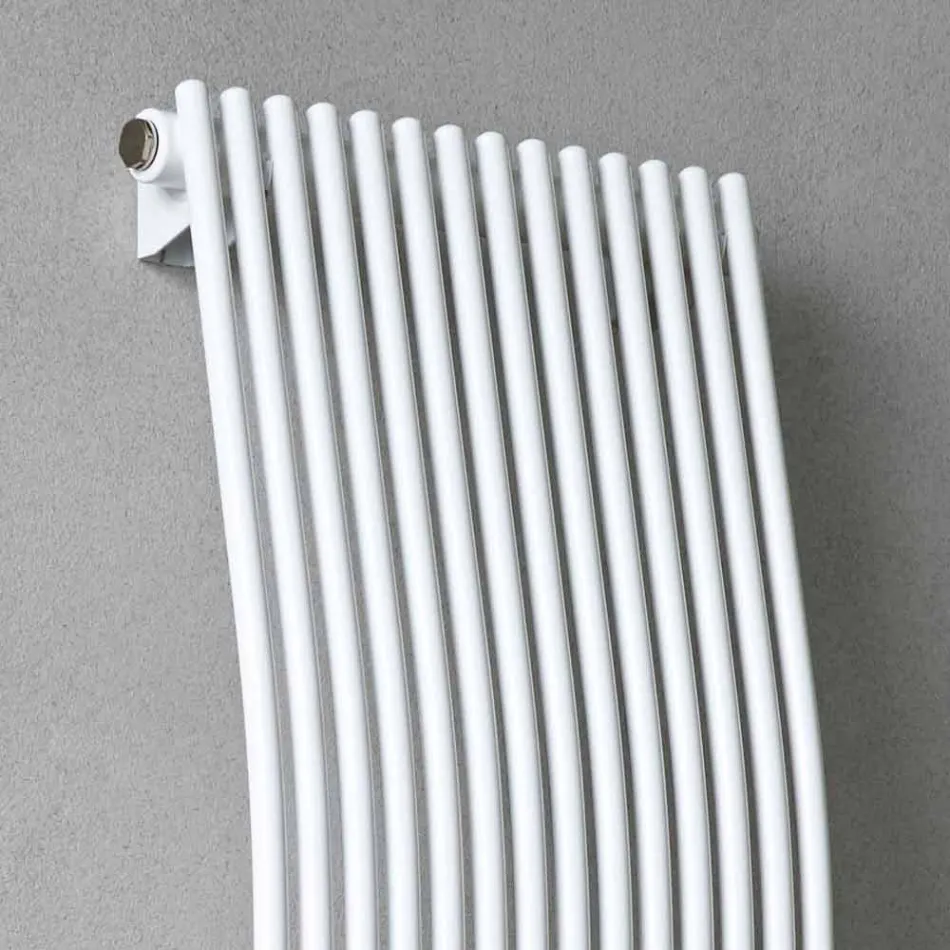 Vertical Bathroom Radiator Modern Design Wavy 1181 Watt - Tucano Viadurini