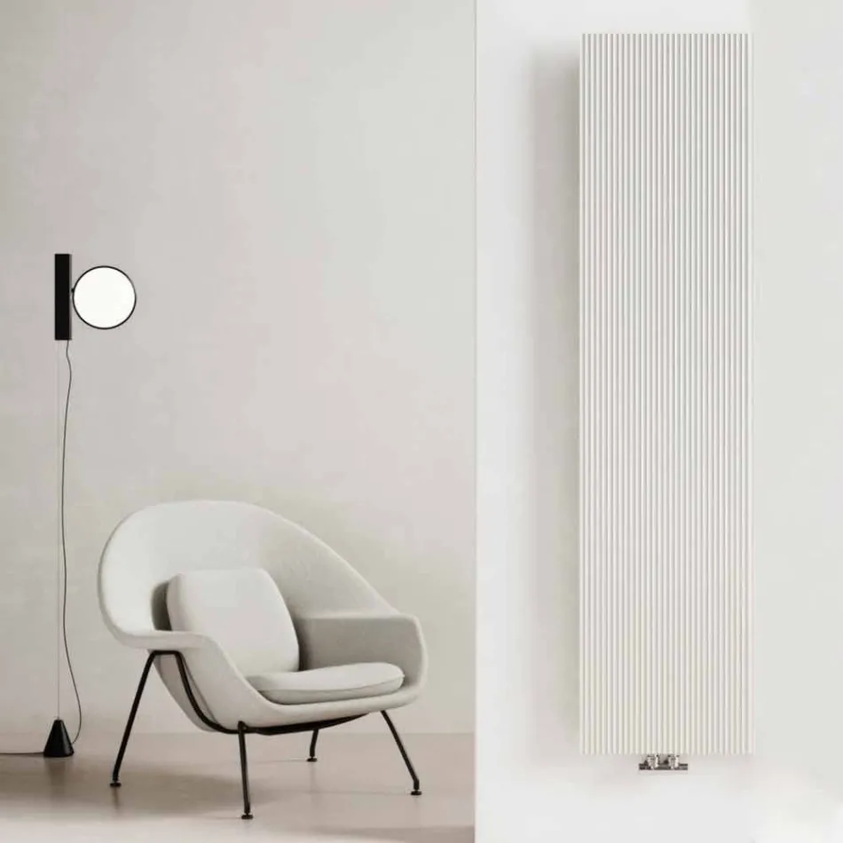 Vertical Design Hydraulic Wall Radiator in Steel 900 W - 1000 Queues Viadurini