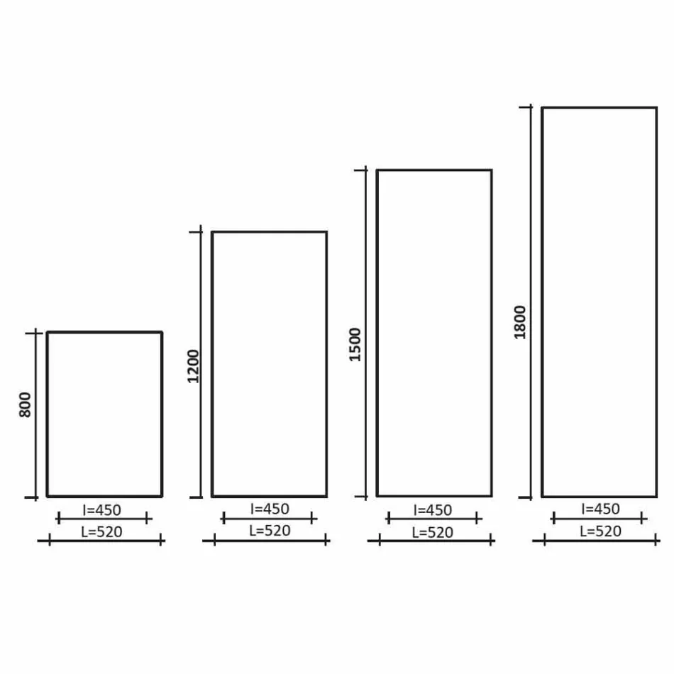 Vertical Hydraulic Design Radiator in Aluminium up to 1061 Watt - Bent Viadurini