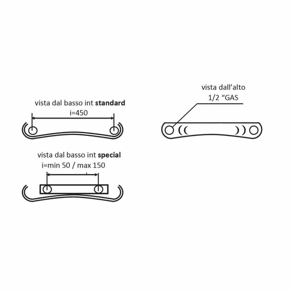 Vertical Hydraulic Design Radiator in Aluminium up to 1061 Watt - Bent Viadurini