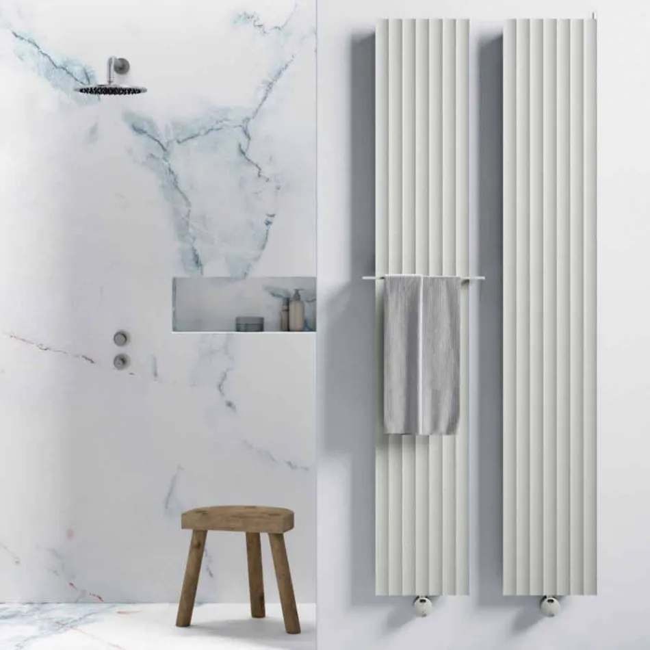 Electric Wall Radiator Design in Modern Aluminium 1000 W - 100 Queues Viadurini