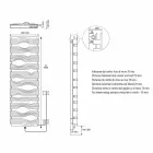 Design Electric Radiator for Lounge or Bathroom with 1000 W Led - Shine Viadurini