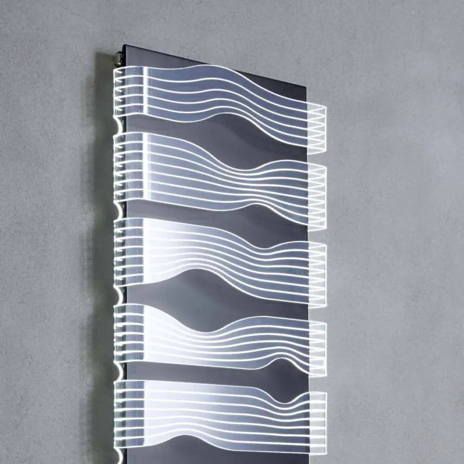 Design Electric Radiator for Lounge or Bathroom with 1000 W Led - Shine Viadurini