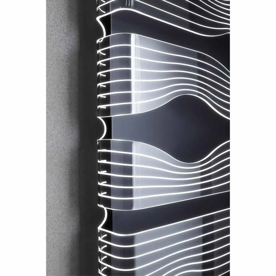 Design Electric Radiator for Lounge or Bathroom with 1000 W Led - Shine Viadurini