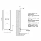 Electric Design Radiator for Bathroom in Steel 6 Measures 1000 Watt - Mask Viadurini