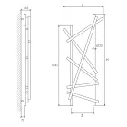 Electric Steel Radiator with Round Section Tubes Made in Italy - Random Viadurini