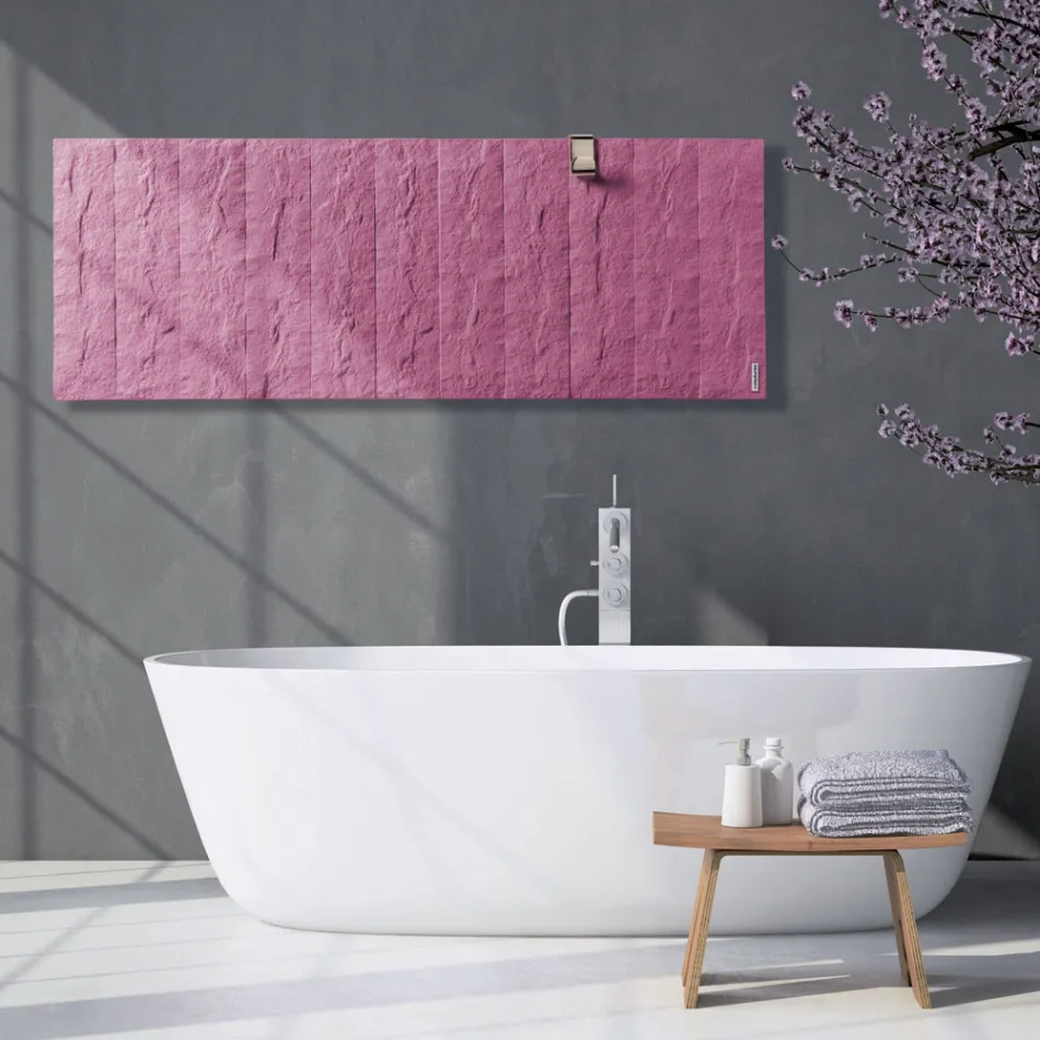 Electric radiator in Italian marble powder up to 1400 Watt - Terraa Viadurini