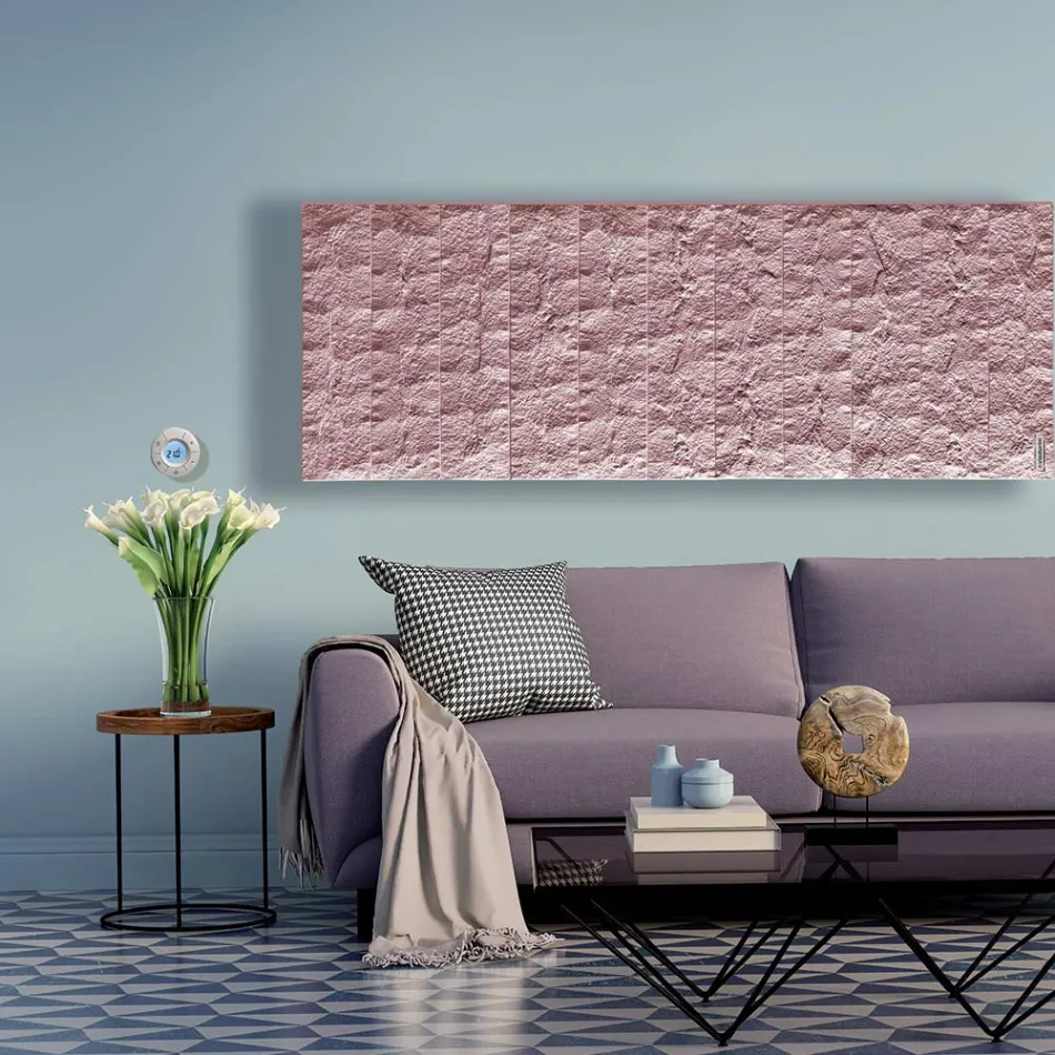 Electric radiator in Italian marble powder up to 1400 Watt - Terraa Viadurini