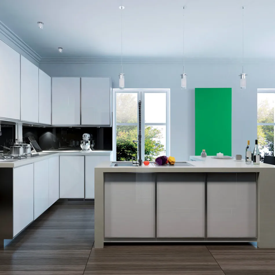 Electric radiator in smooth Italian marble powder up to 1200W - Linee Viadurini