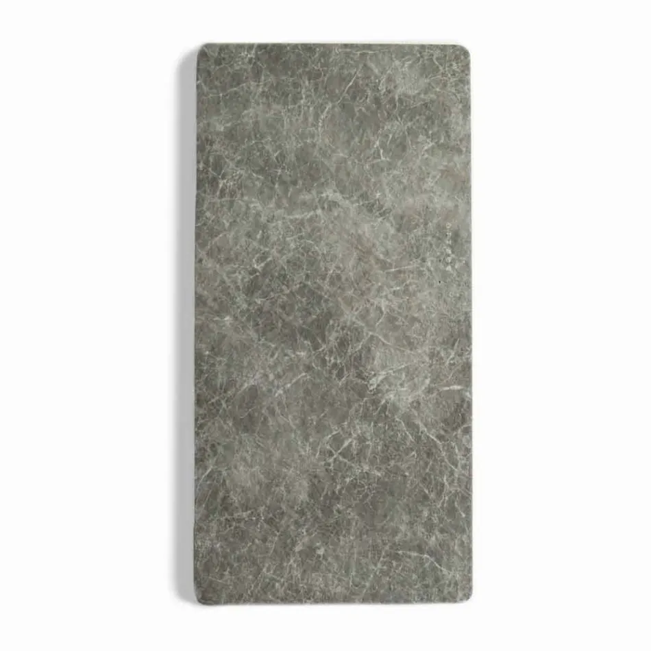 Electric tempered glass radiator with Jonny stone finish Viadurini