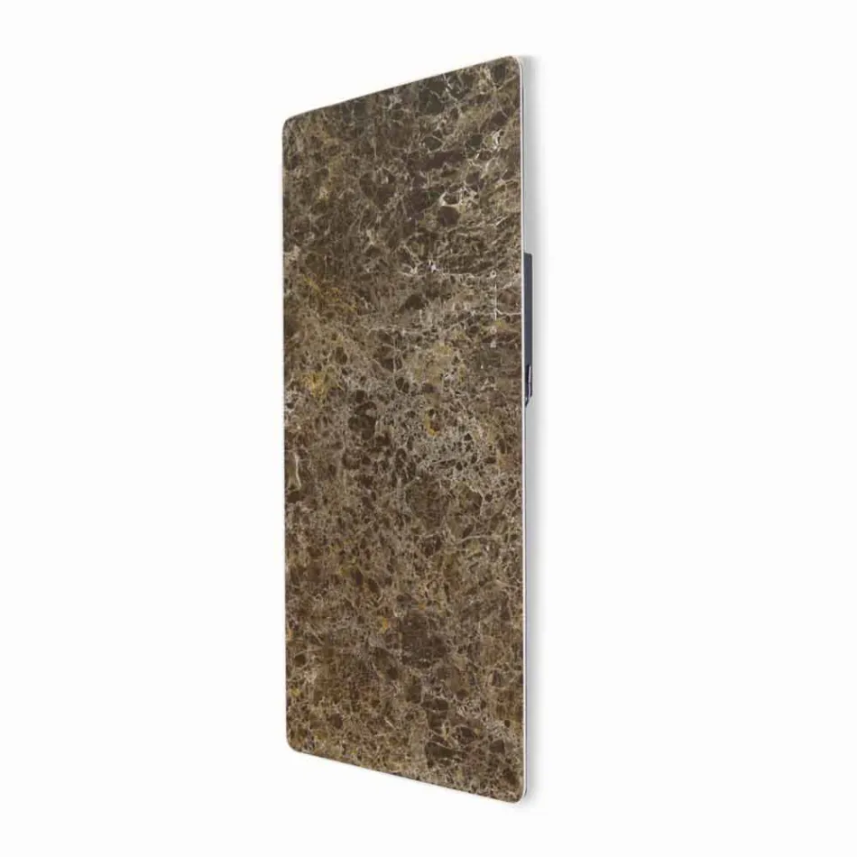 Electric tempered glass radiator with Jonny stone finish Viadurini