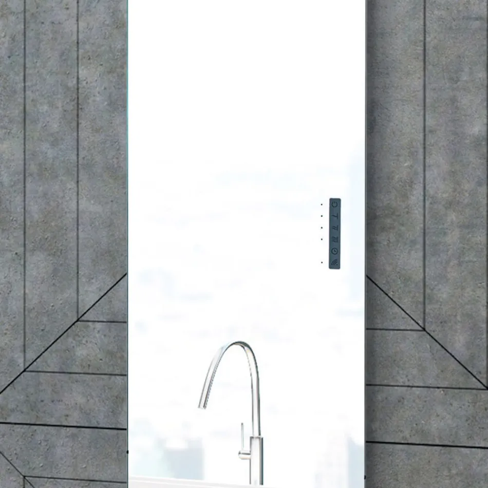 Electric Radiator Made of Glass and Aluminium Made in Italy - Glaze Viadurini