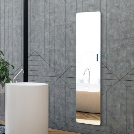 Electric Radiator Made of Glass and Aluminum Made in Italy - Glaze Viadurini