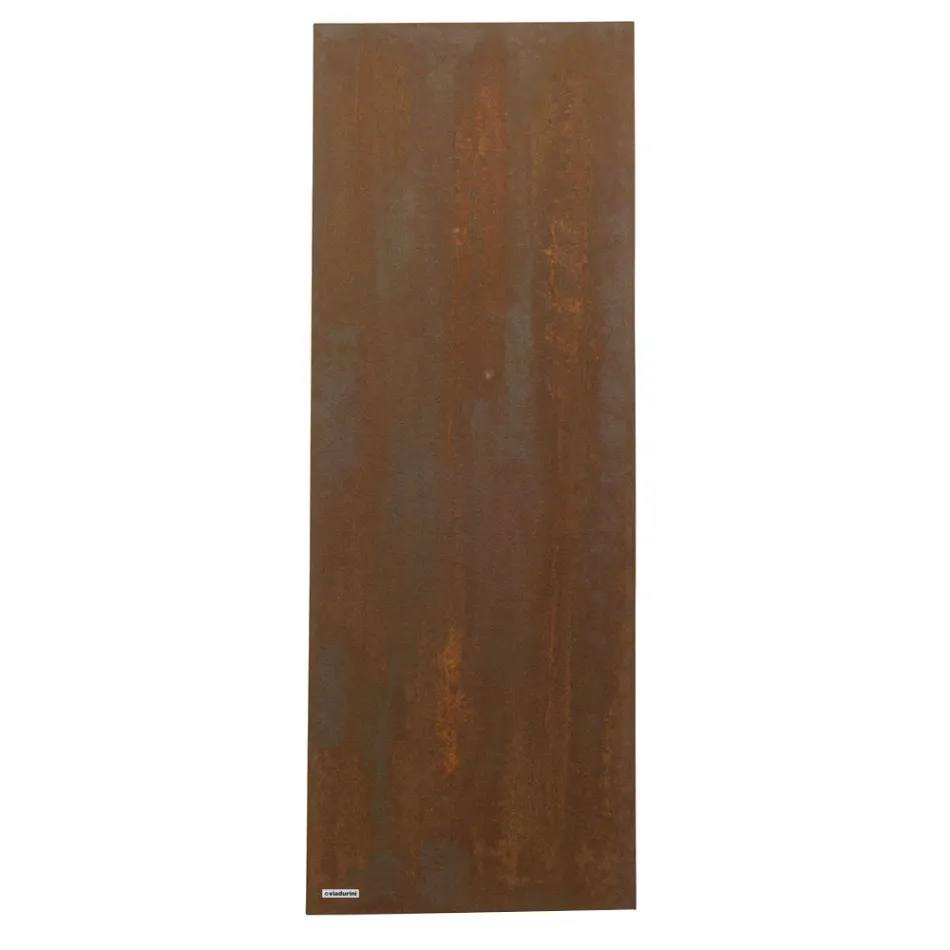 Hybrid radiator with Corten finish in Italian marble powder - Queues Viadurini