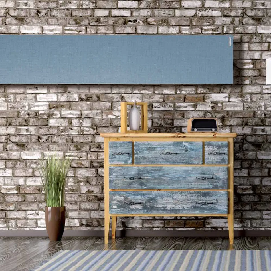 Hybrid radiator in Italian Marble Powder with Thermostat - Texturee Viadurini