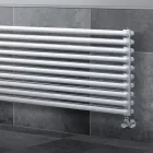 Hydraulic Radiator with Double Series of Horizontal Elements Made in Italy - Strega Viadurini