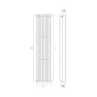 Hydraulic Radiator with Double Series of Flat Elements Made in Italy - Macedonia Viadurini